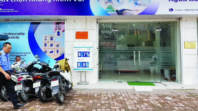 Lãi suất huy động tăng đạt đỉnh 8,7%/năm