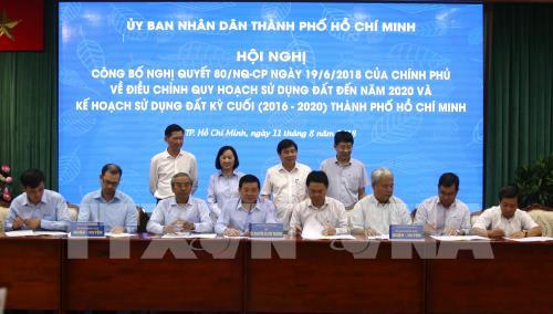 TP.HCM công bố điều chỉnh quy hoạch sử dụng đất đến năm 2020