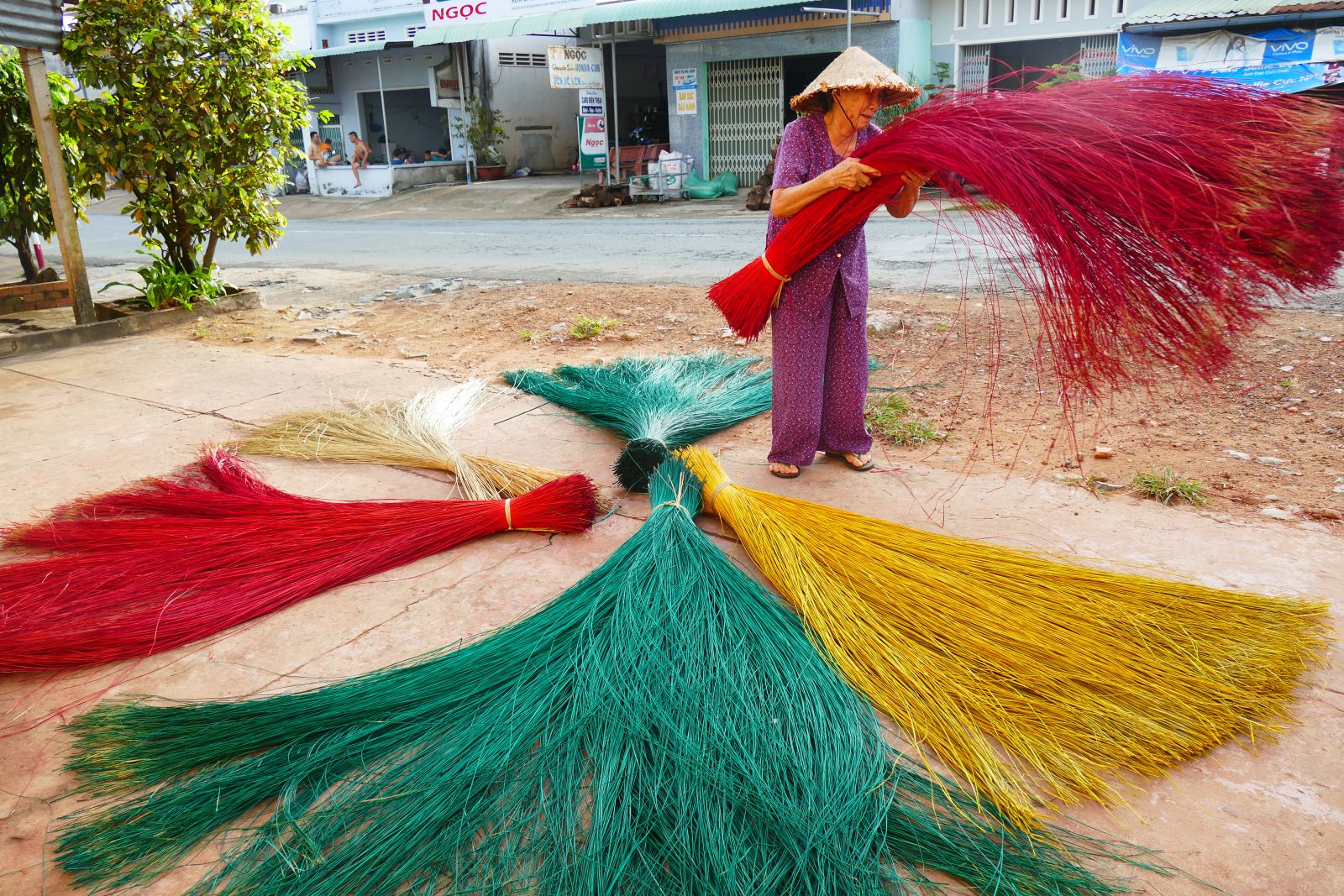 Làng chiếu Long Định, Tiền Giang tất bật vào vụ tết