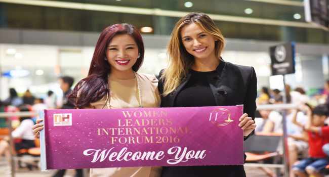 Miss Venezuela đến TP.HCM chuẩn bị tham dự diễn đàn Nữ lãnh đạo quốc tế 2016
