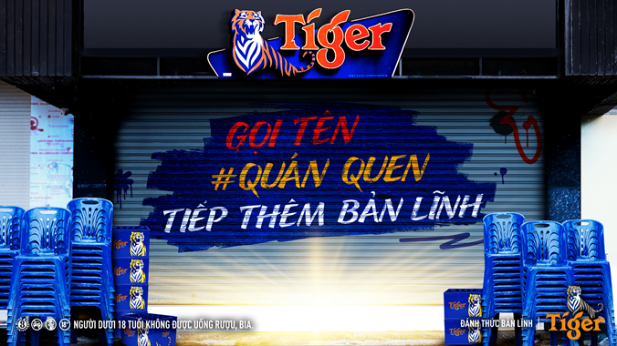 Tiger Beer tiếp sức những quán quen
