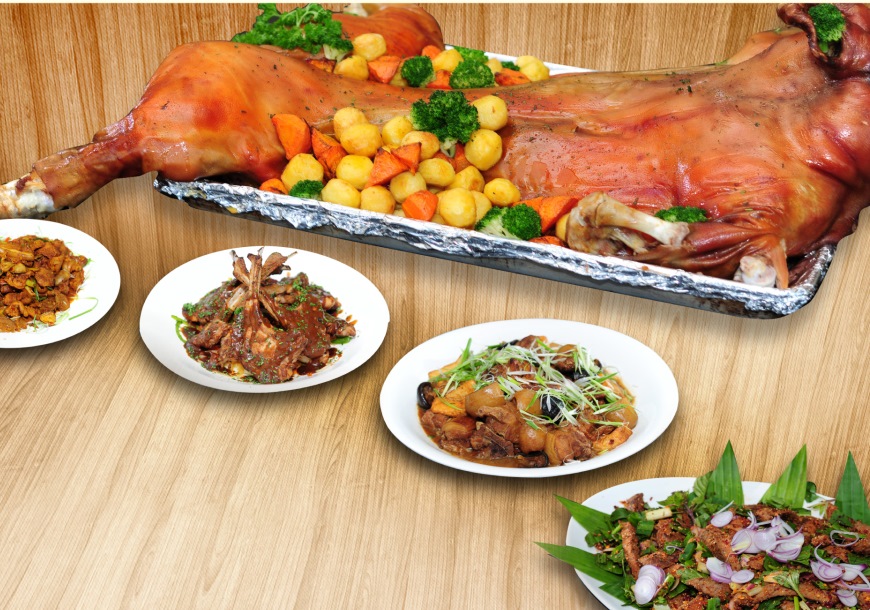 Độc đáo heo rừng, buffet tưng bừng