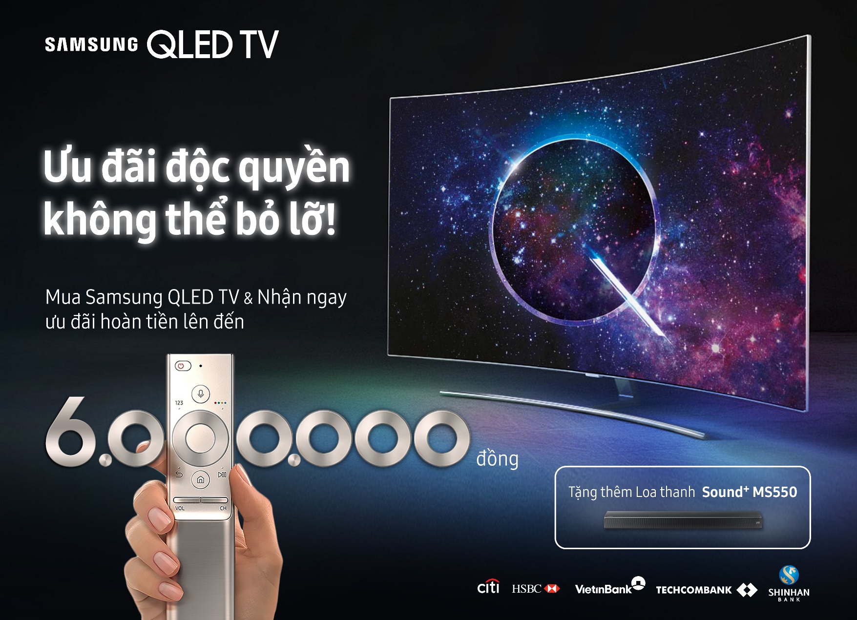 Hoàn tiền đến 6 triệu đồng khi mua TV Samsung