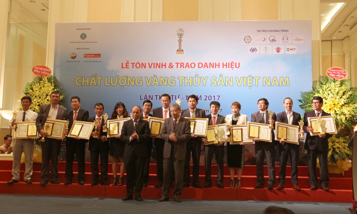 Ocialis nhận danh hiệu “Chất lượng vàng Thủy sản Việt Nam 2017”