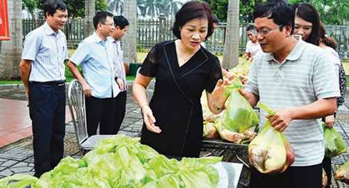 Bán thịt lợn an toàn, dân đến mua nườm nượp