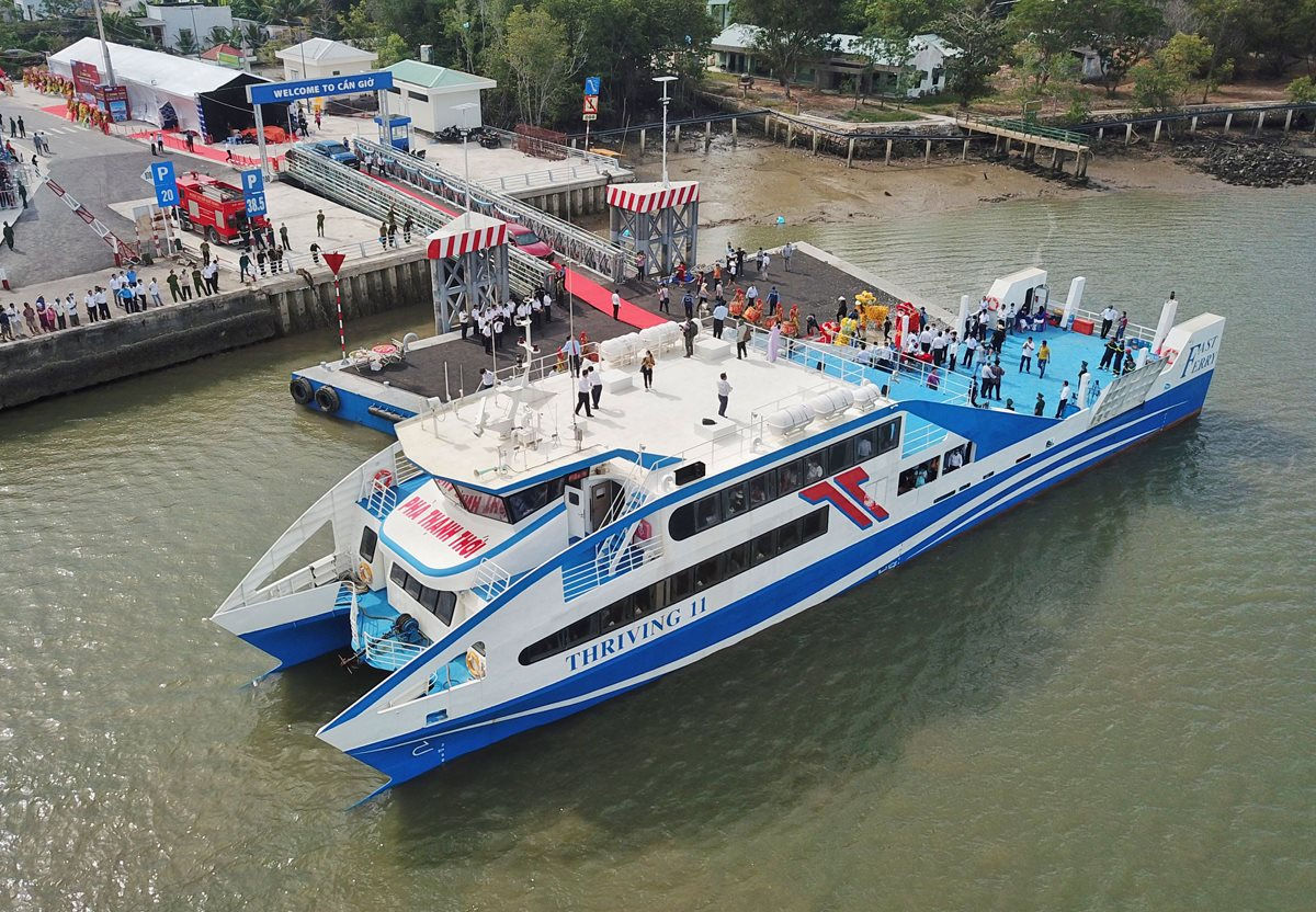 Khai trương tuyến phà biển Cần Giờ - Vũng Tàu với giá vé 70.000 đồng/người/lượt