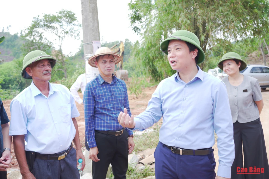 Chủ tịch UBND tỉnh Lê Hải Hòa chỉ đạo đẩy nhanh tiến độ giải phóng mặt bằng 21 ha giai đoạn 1 khu Bắc mỏ sắt Nà Rụa.