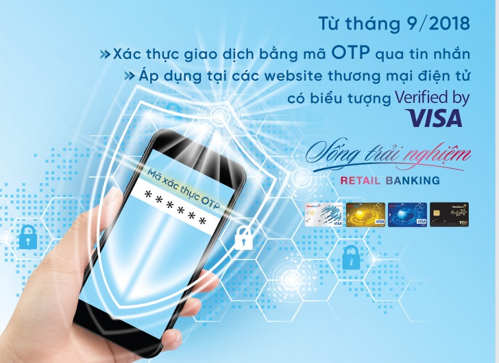 VietinBank bảo mật tối ưu thẻ Visa bằng chức năng 3D Secure