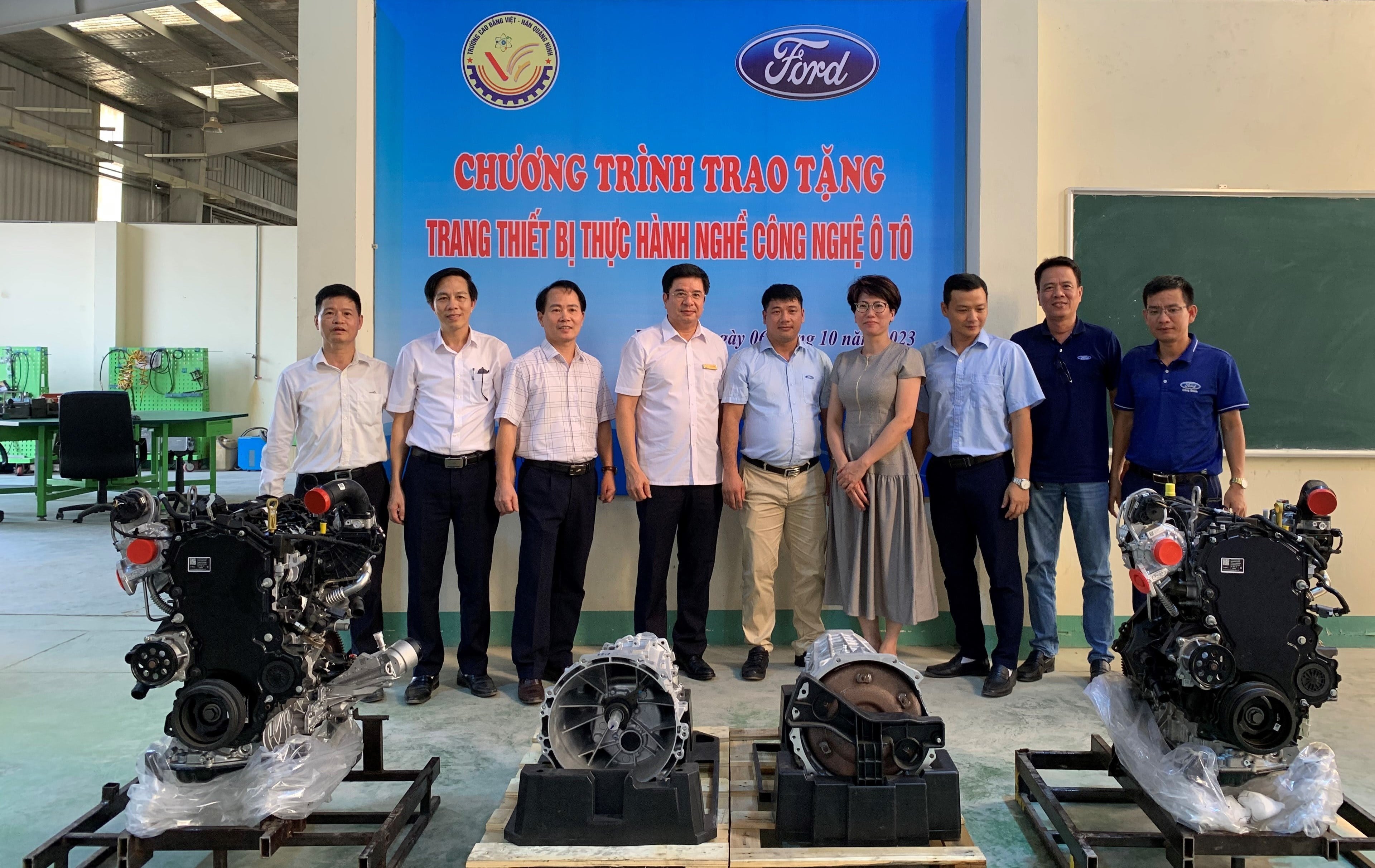Ford Việt Nam Trao Tặng Động Cơ, Hộp Số, Tích Cực Đóng Góp Vào Phát Triển Giáo Dục Bền Vững Tại Việt Nam