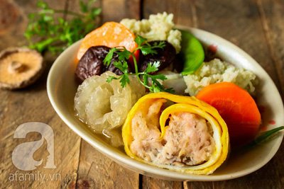 Cách nấu canh bóng thả vị thanh cao, rực rỡ sắc màu
