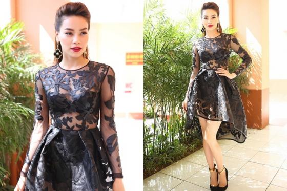 Chao đảo khi "cao thủ" Hà Hồ mix màu đen khoe đùi thon, eo nhỏ