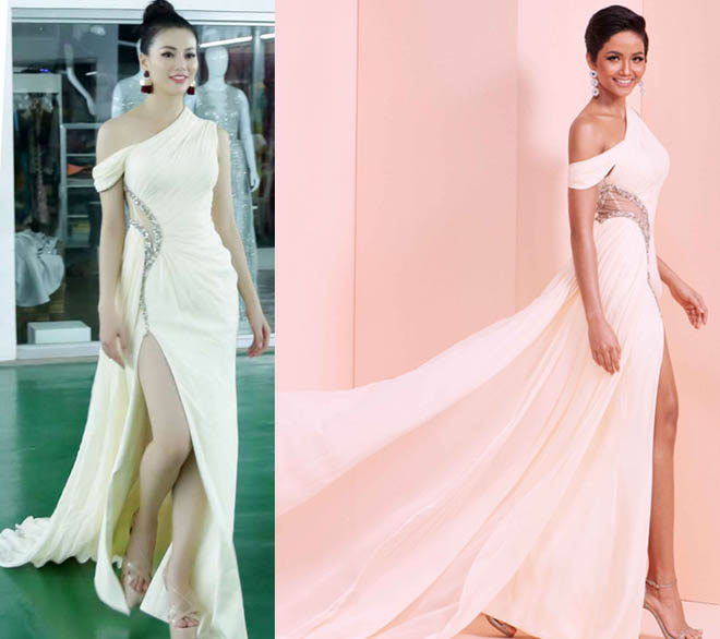 Hoa hậu Phương Khánh "đụng váy" Hen Niê: Ai đẹp hơn?