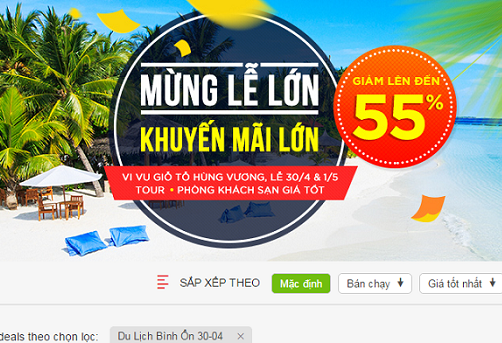 Các hãng du lịch ồ ạt tung chương trình giảm giá dịp 30.4 – 1.5