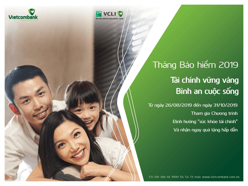 VCLI cùng Vietcombank phát động tháng bảo hiểm 2019 với nhiều ưu đãi