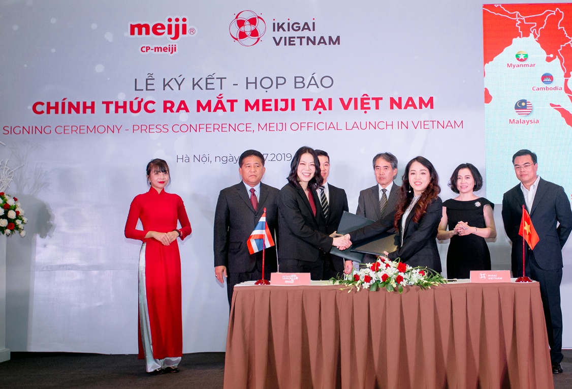 CP-Meiji và Ikigai hợp tác phân phối sữa Meiji 