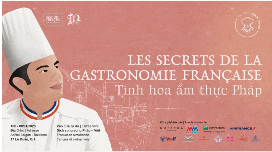 Tọa đàm “tinh hoa ẩm thực Pháp”