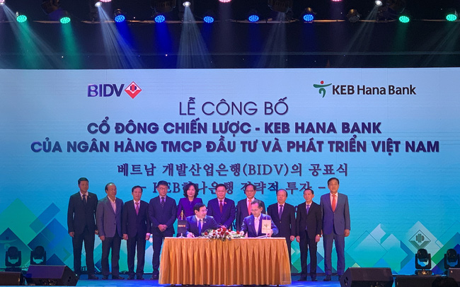 Sau khi bán 15% cho KEB Hana, vốn điều lệ của BIDV lớn nhất ngành ngân hàng