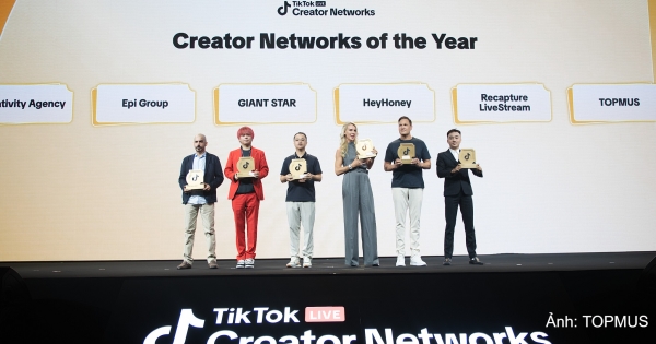TOPMUS được TikTok LIVE vinh danh 'Đại lý xuất sắc nhất toàn cầu năm 2026'
