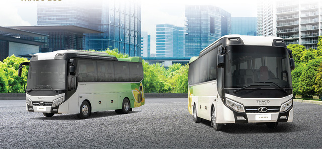 Thaco lần đầu ra mắt dòng xe bus ghế ngồi cao cấp với kích thước nhỏ