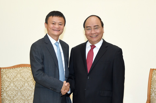 Thủ tướng Nguyễn Xuân Phúc tiếp tỉ phú Jack Ma