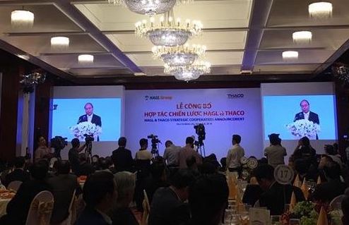 Thủ tướng Chính phủ dự lễ công bố hợp tác giữa Thaco và Hoàng Anh Gia Lai