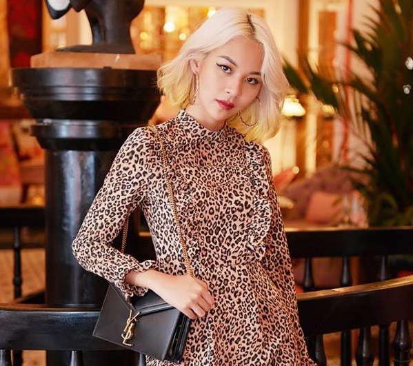 Thời trang họa tiết da beo, ai sến mặc ai, Phí Phương Anh diện sang vô cùng