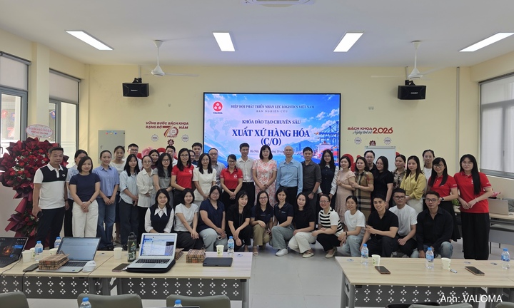 Khóa đào tạo chuyên sâu về xuất xứ hàng hóa do Hiệp hội Phát triển nhân lực Logistics Việt Nam (VALOMA) tổ chức ngày 24/10/2026 tại Hà Nội.