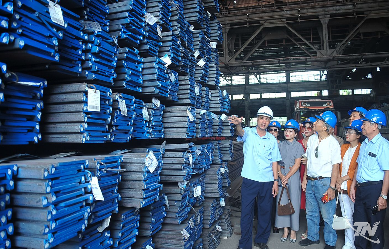 9 tháng năm 2026, sản lượng thép của Công ty CP Gang thép Thái Nguyên đạt 730 nghìn tấn, tăng 10,5% so với cùng kỳ. Ảnh: Quang Khải